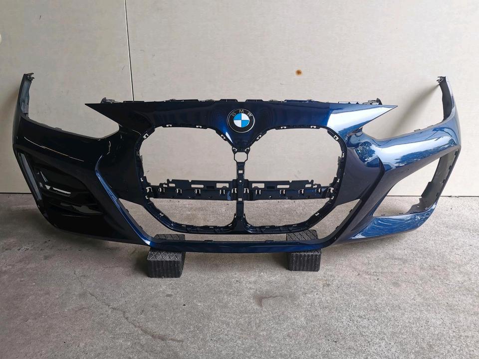 BMW G22/G23 – blå M-frontkofanger 51118082226, uden nyregrill