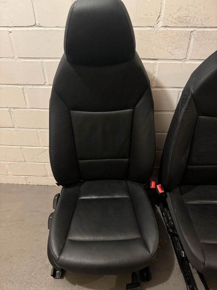 BMW Z4 E89 sorte lædersæder, venstre og højre – manuelle, oplyst varme og airbags – originalfoto 2