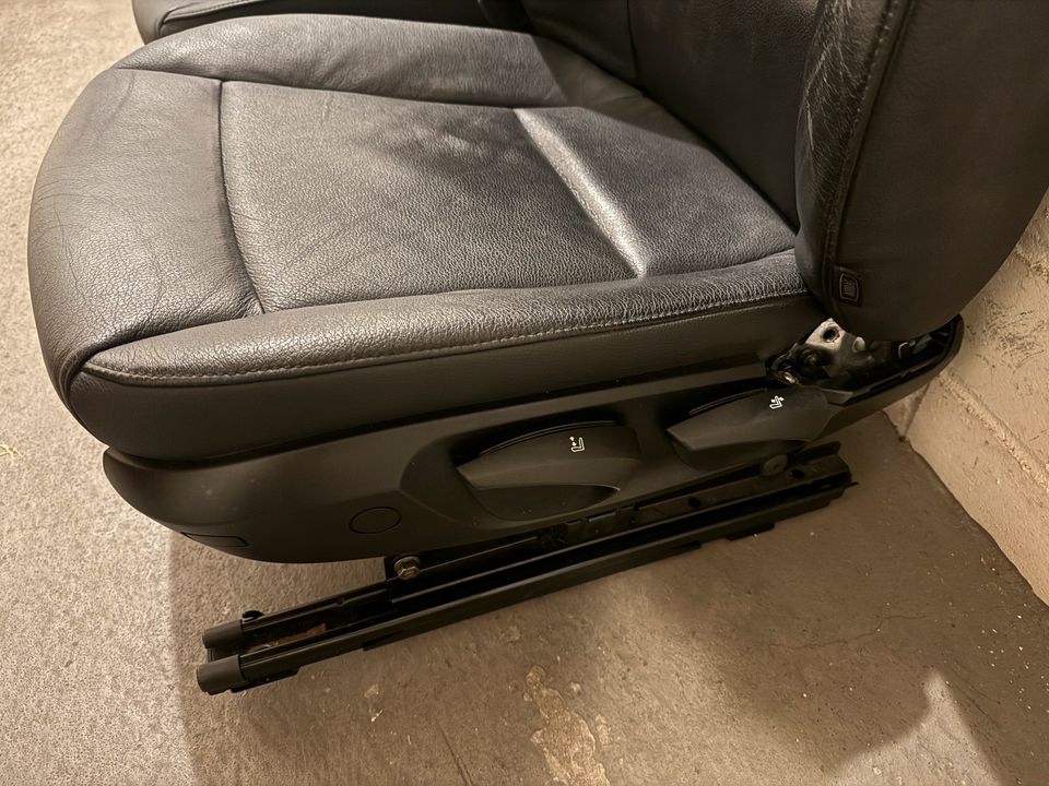 BMW Z4 E89 sorte lædersæder, venstre og højre – manuelle, oplyst varme og airbags – originalfoto 5