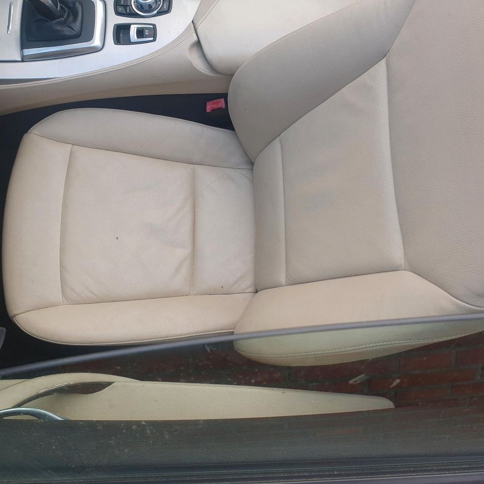 BMW Z4 E89 beige lædersæder, venstre og højre – oplyst eljustering og sædevarme – originalfoto 4