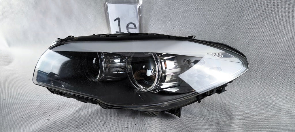 BMW F10/F11 venstre xenon-forlygte før facelift – EU, ikke-adaptiv, 7203245-13 med moduler – originalfoto 2