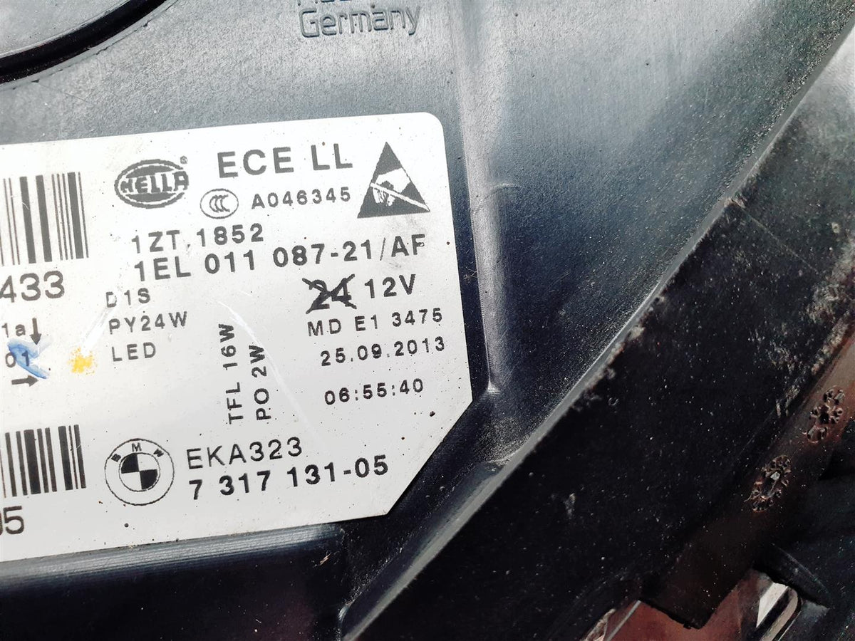 BMW F10/F11 LCI venstre bi-xenon-forlygte – EU, ikke-adaptiv, 7317131-05 med moduler – originalt foto 8