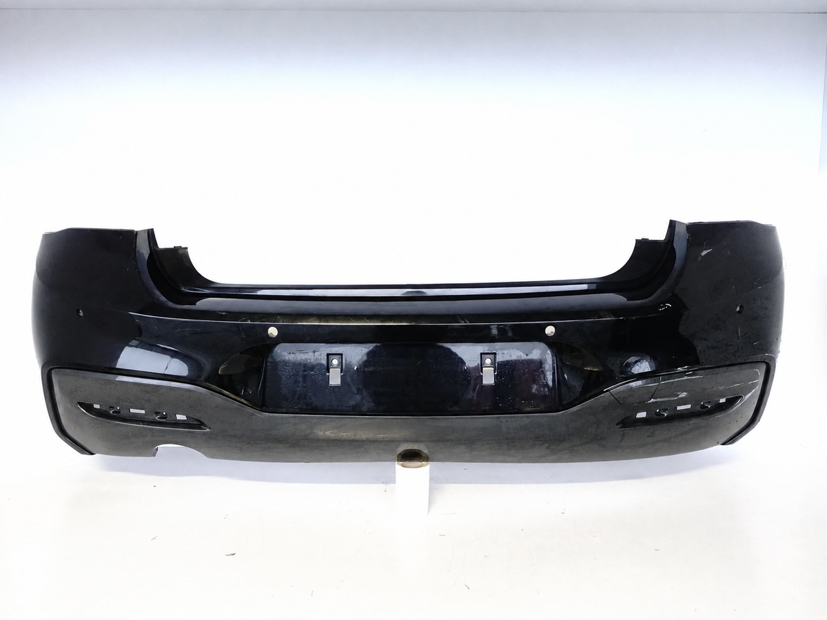BMW F20/F21 LCI M-Sport – sort bagkofanger med diffusor, 4 PDC-huller