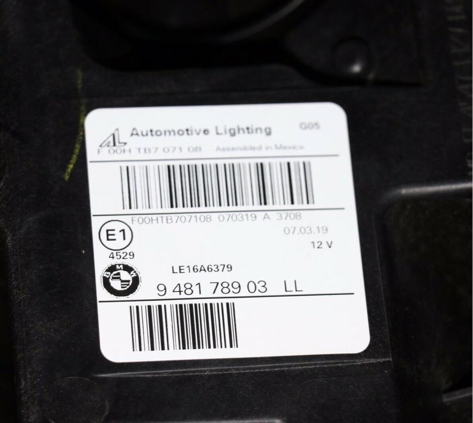 BMW X5 G05 – venstre laserforlygte 9481789-03 LL, E1 – foto 4