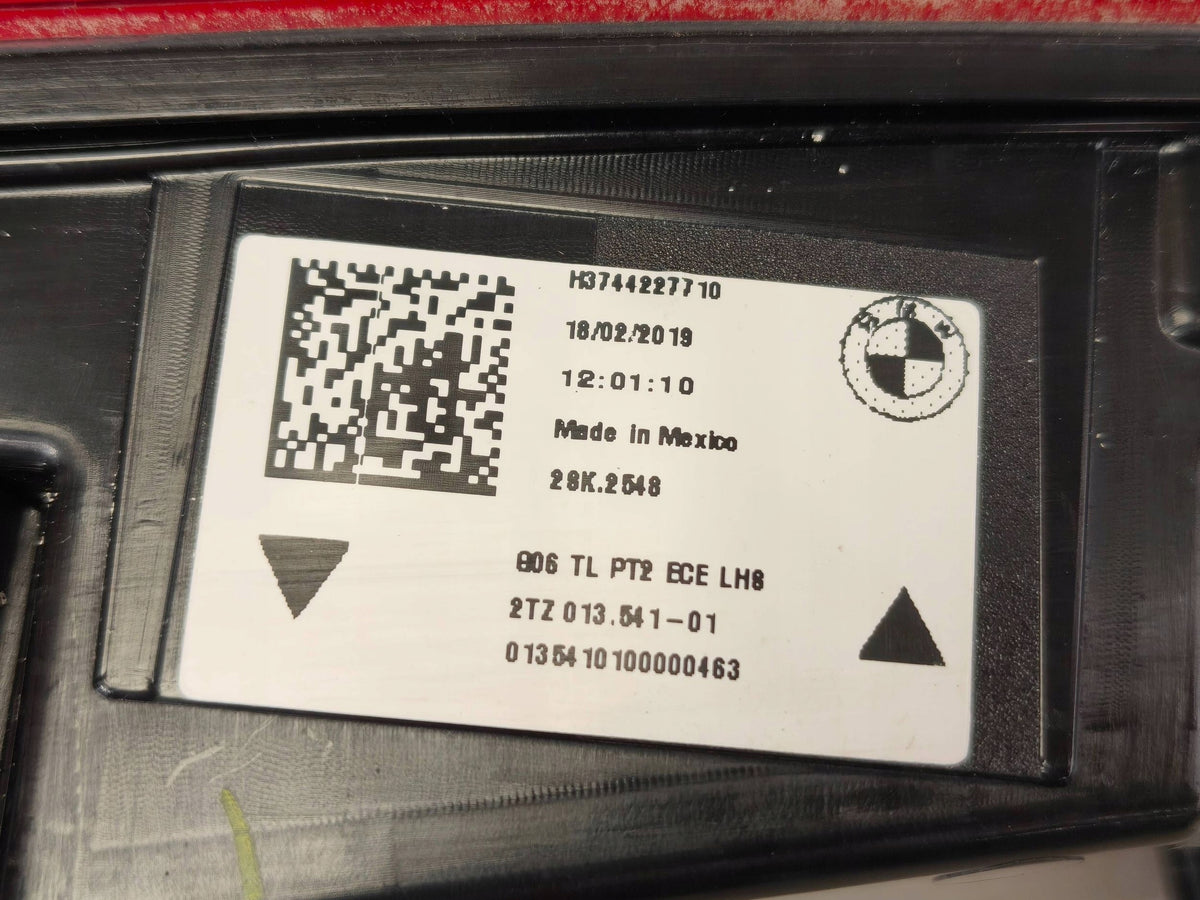 Original BMW-mærkat 7442277 G06 TL PT2 ECE LHS