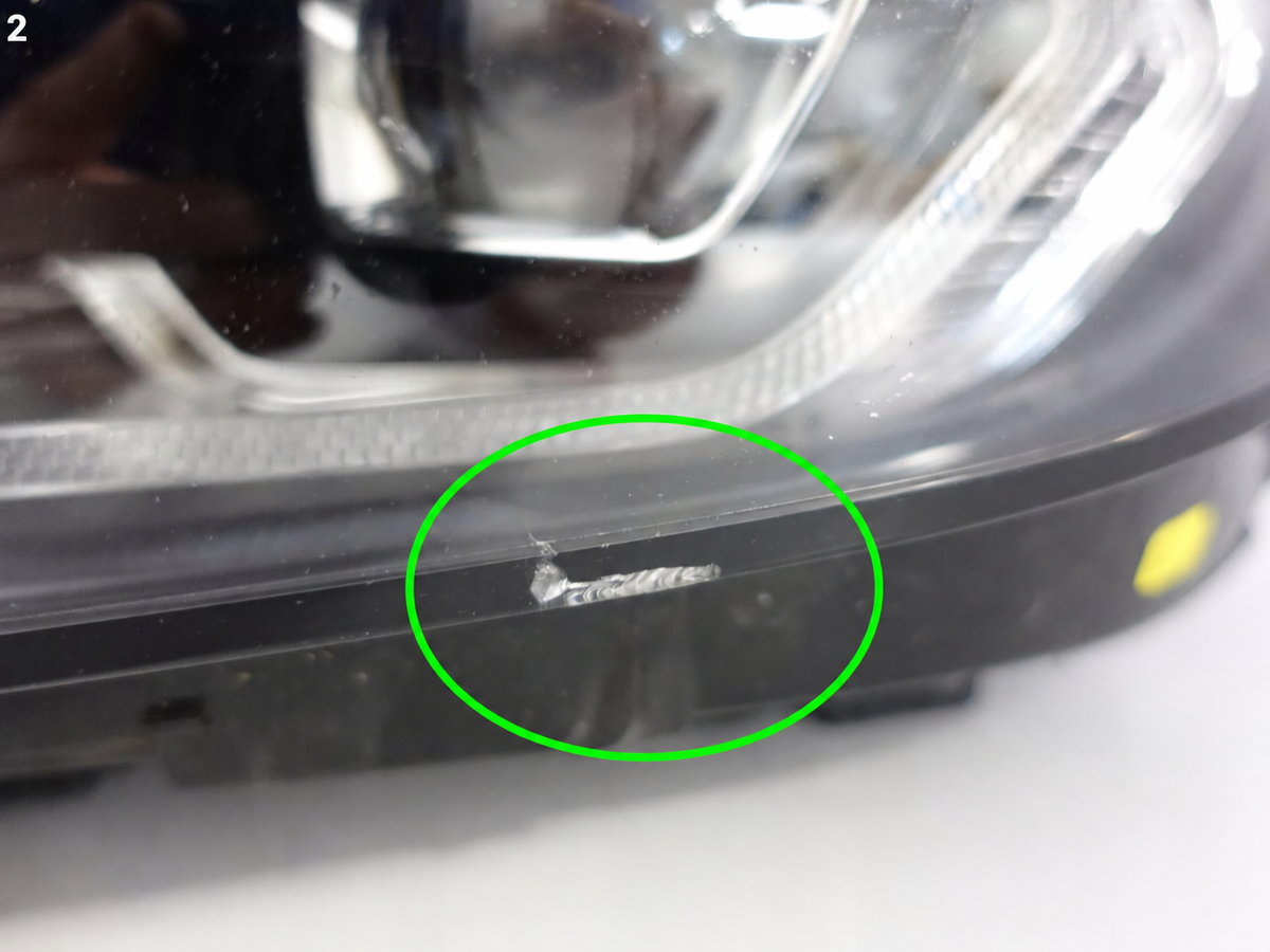 BMW Z4 G29 venstre LED-forlygte EU – OE 9481251, revnet glas, reparationsdel – foto 2 af den konkrete del