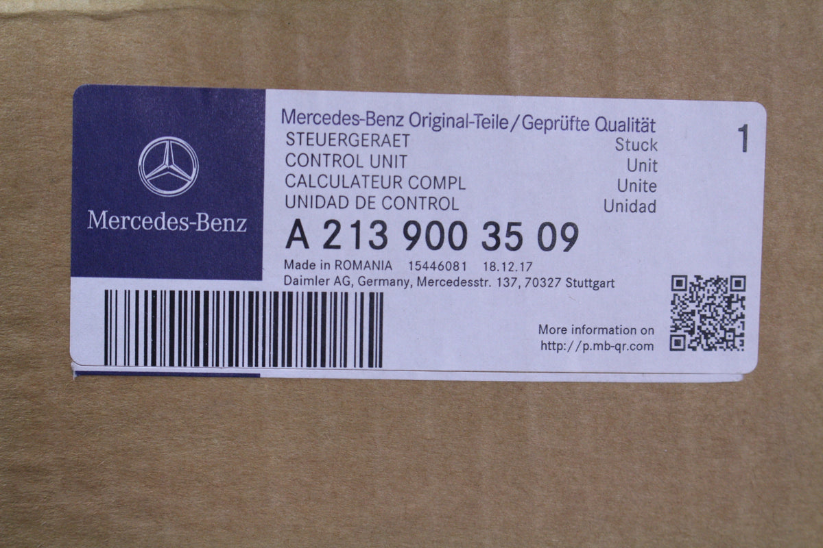 Original Mercedes-emballage med delnummer A2139003509