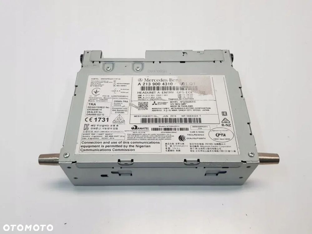 Mercedes E-Klasse W213 – Mitsubishi radioenhed A2139004310, ENTRY GPS ECE