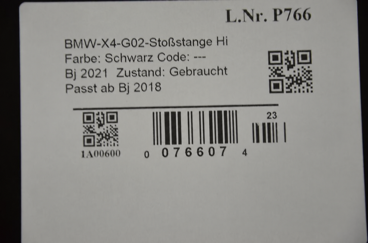 BMW X4 G02 X-Line – bagkofanger med sølvfarvet underdel, oplyst 7488270 – foto 3