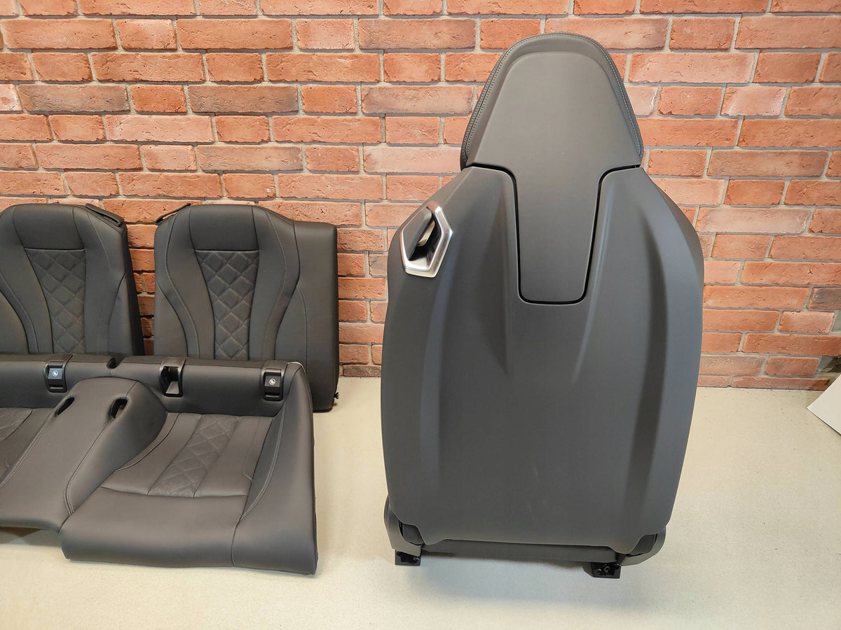 BMW M8 F91 Cabrio – X3SW sort Merino-interiør med ventilation – uden airbags – foto 5