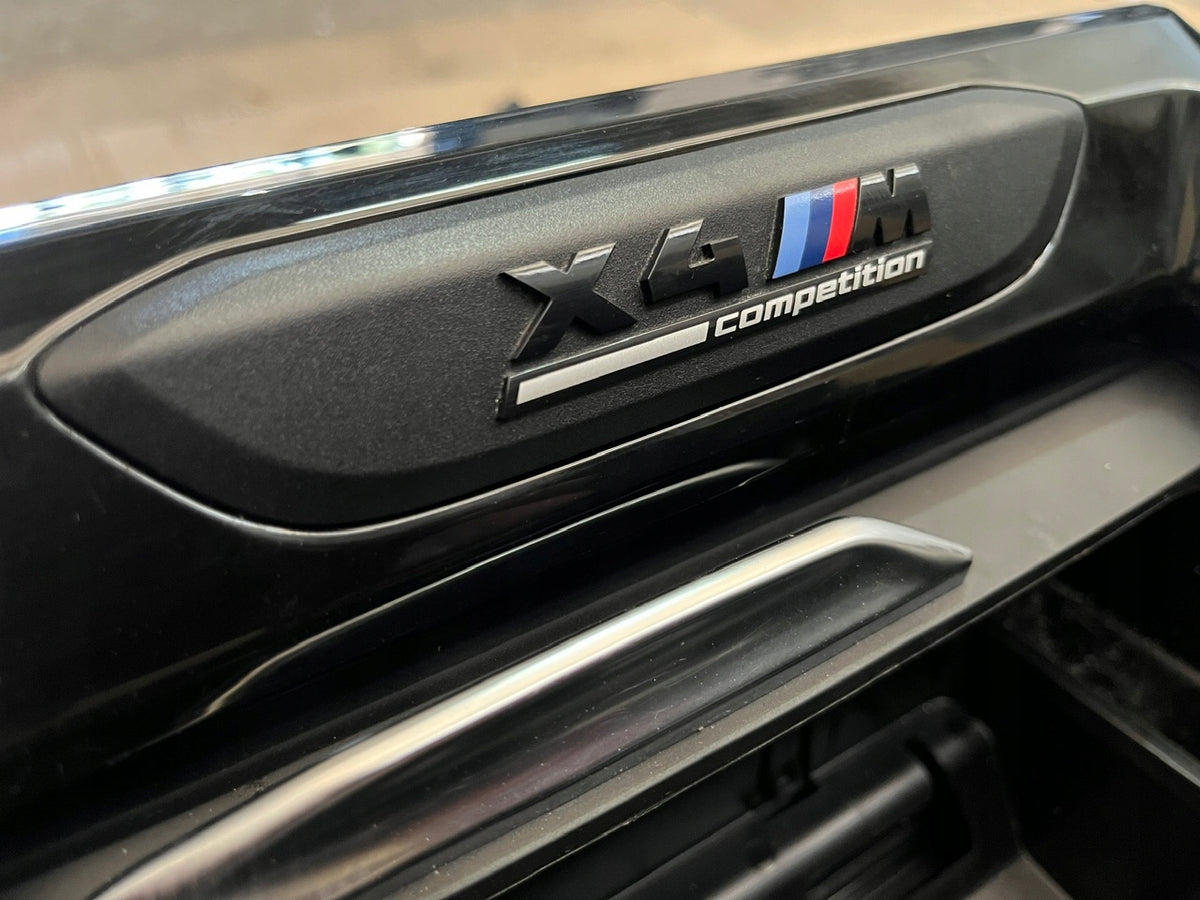 BMW X4 M F98 LCI 2024 – sort M-sædesæt med dørpaneler, konsol og modul – foto 5