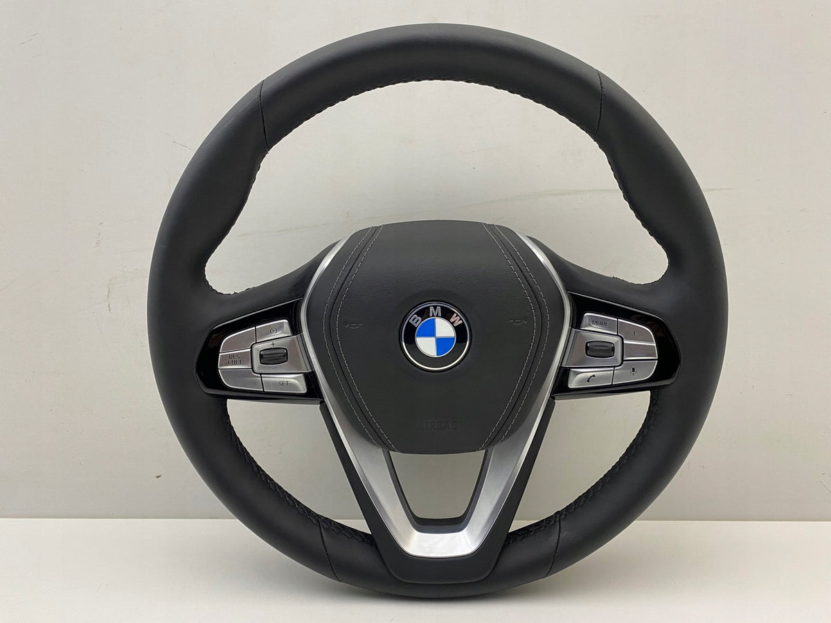 BMW G30/G31 læderrat med airbag og multifunktion – uden skiftepaler