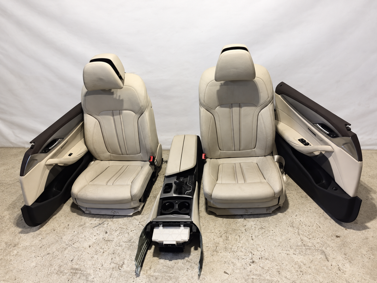 BMW 5-serie G31 Touring – Canberra Beige komfortinteriør med massage