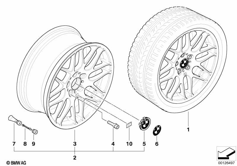 BMW OE 36112282999 – 3 Series E46 19″ – originale fælge