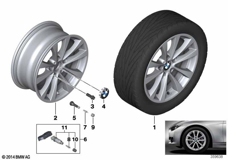 BMW Styling 395 – 3 Series F30, 3 Series F30 LCI, 3 Series F31 17″ – originale fælge