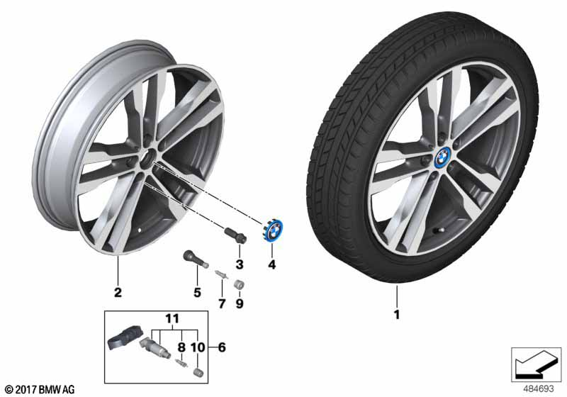 BMW Styling 431M – i3 I01 LCI 20″ – originale fælge