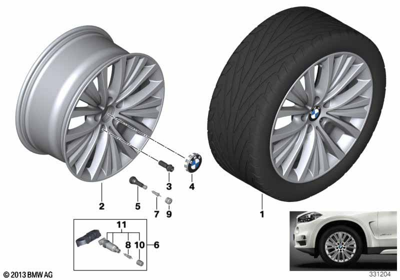 BMW Styling 448 – X5 F15 19″ – originale fælge