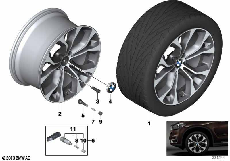 BMW Styling 451 – X5 F15, X6 F16 20″ – originale fælge