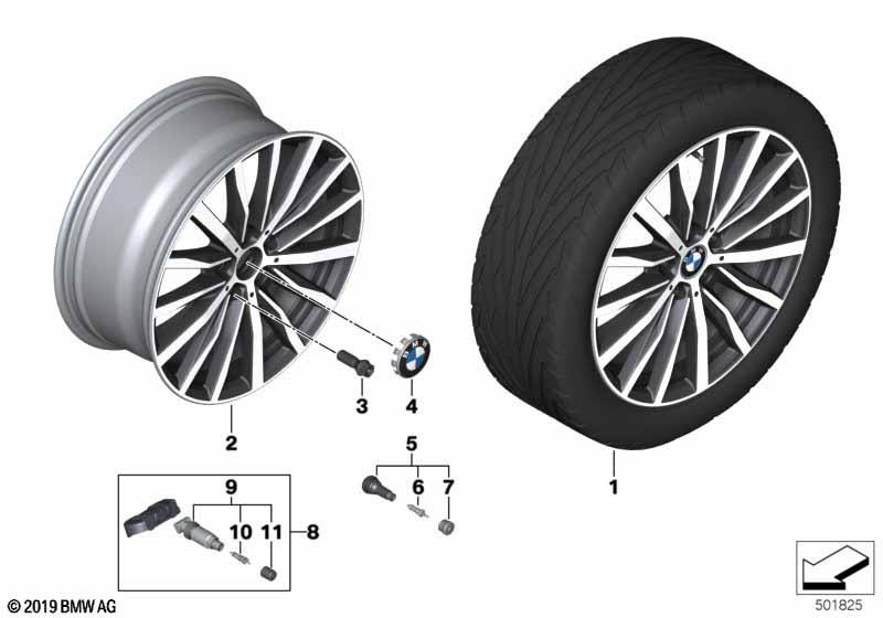 BMW Styling 488 – 1 Series F40, 2 Series F44 Gran Coupe 18″ – originale fælge