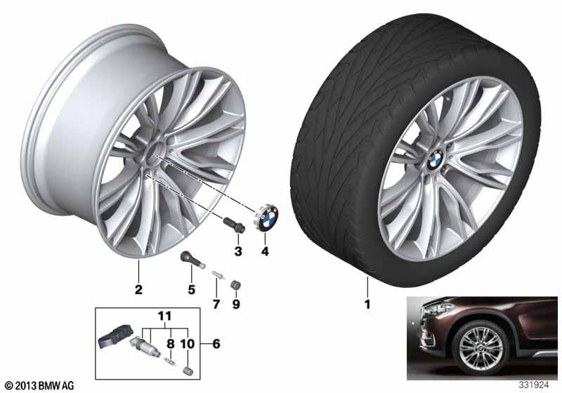 BMW Styling 551 – X5 F15, X6 F16 20″ – originale fælge