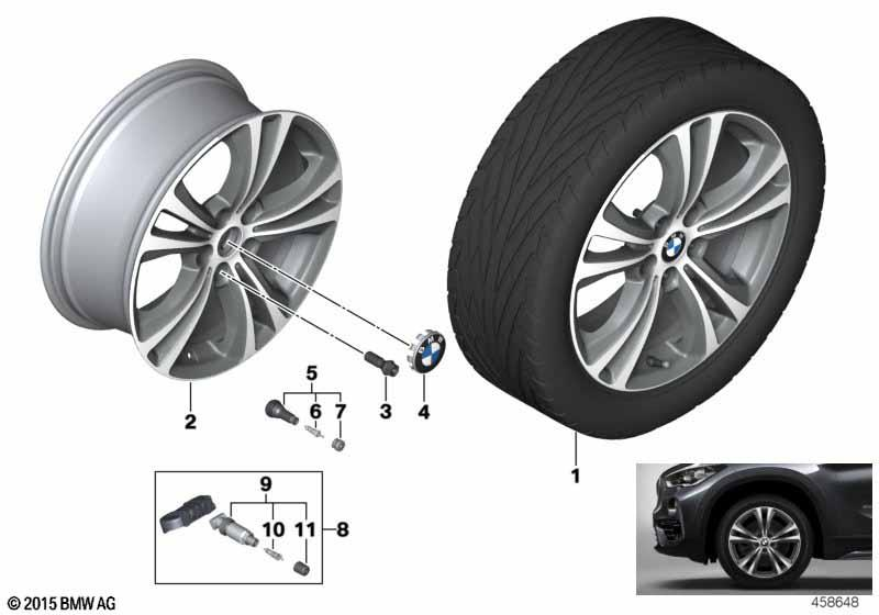 BMW Styling 568 – X1 F48, X1 F48 LCI 18″ – originale fælge