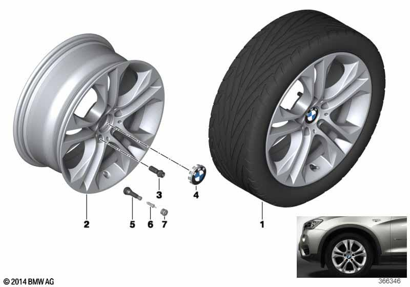 BMW Styling 605 – X3 F25, X4 F26 18″ – originale fælge
