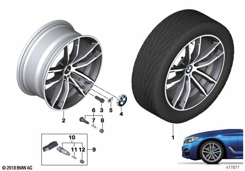 BMW Styling 662M – 5 Series G30, 5 Series G31 18″ – originale fælge