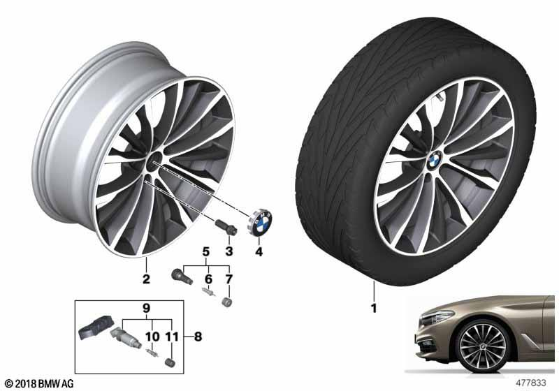 BMW Styling 663 – 5 Series G30, 5 Series G30 LCI, 5 Series G31 19″ – originale fælge