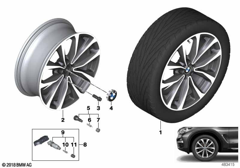 BMW Styling 692 – X3 G01, X3 G01 LCI, X4 G02 19″ – originale fælge