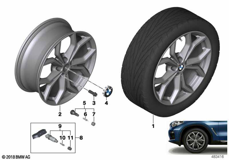 BMW Styling 694 – X3 G01, X4 G02 19″ – originale fælge