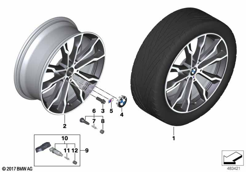 BMW Styling 699M – X3 G01, X3 G01 LCI, X3 G08 LCI 20″ – originale fælge