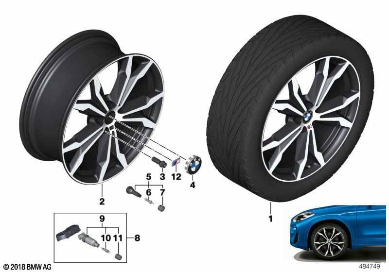 BMW Styling 716M – X1 F48, X1 F48 LCI, X2 F39 20″ – originale fælge