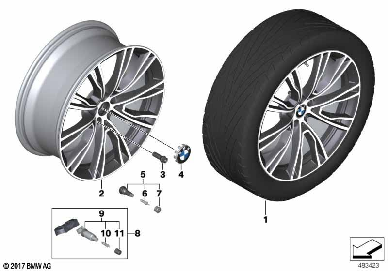 BMW Styling 726I – X3 G01, X3 G01 LCI, X3 G08 LCI 21″ – originale fælge