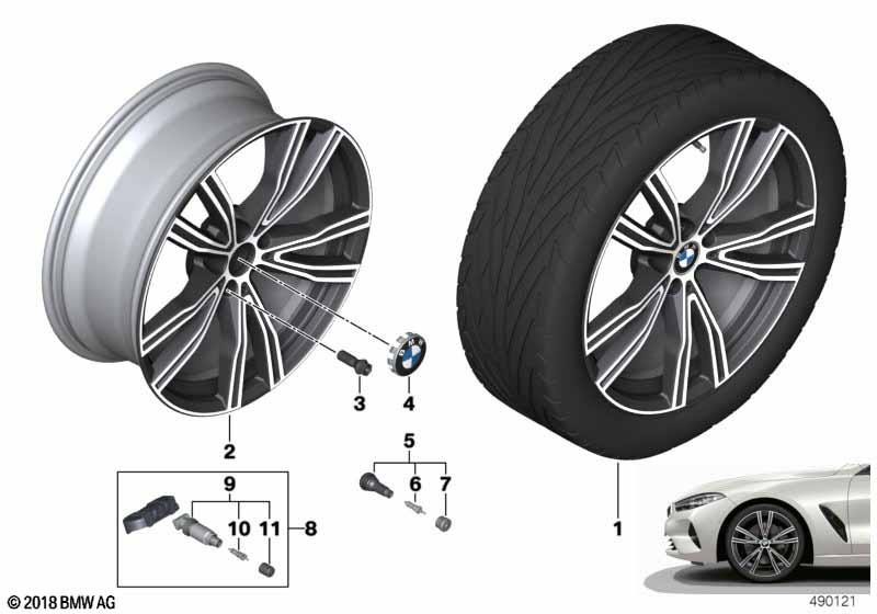 BMW Styling 730I – 8 Series G14, 8 Series G15, 8 Series G16 Gran Coupe 20″ – originale fælge