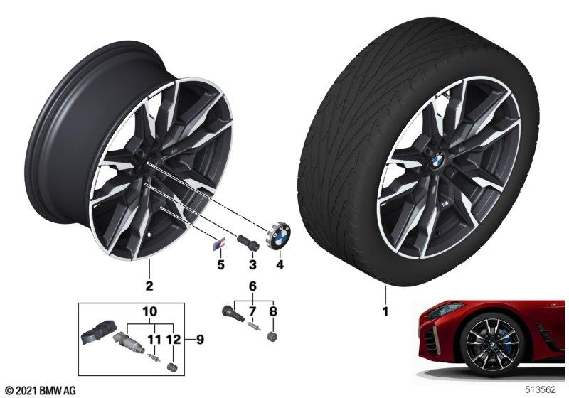 BMW Styling 861M – 4 Series G26 Gran Coupe, i4 G26 Gran Coupe 19″ – originale fælge
