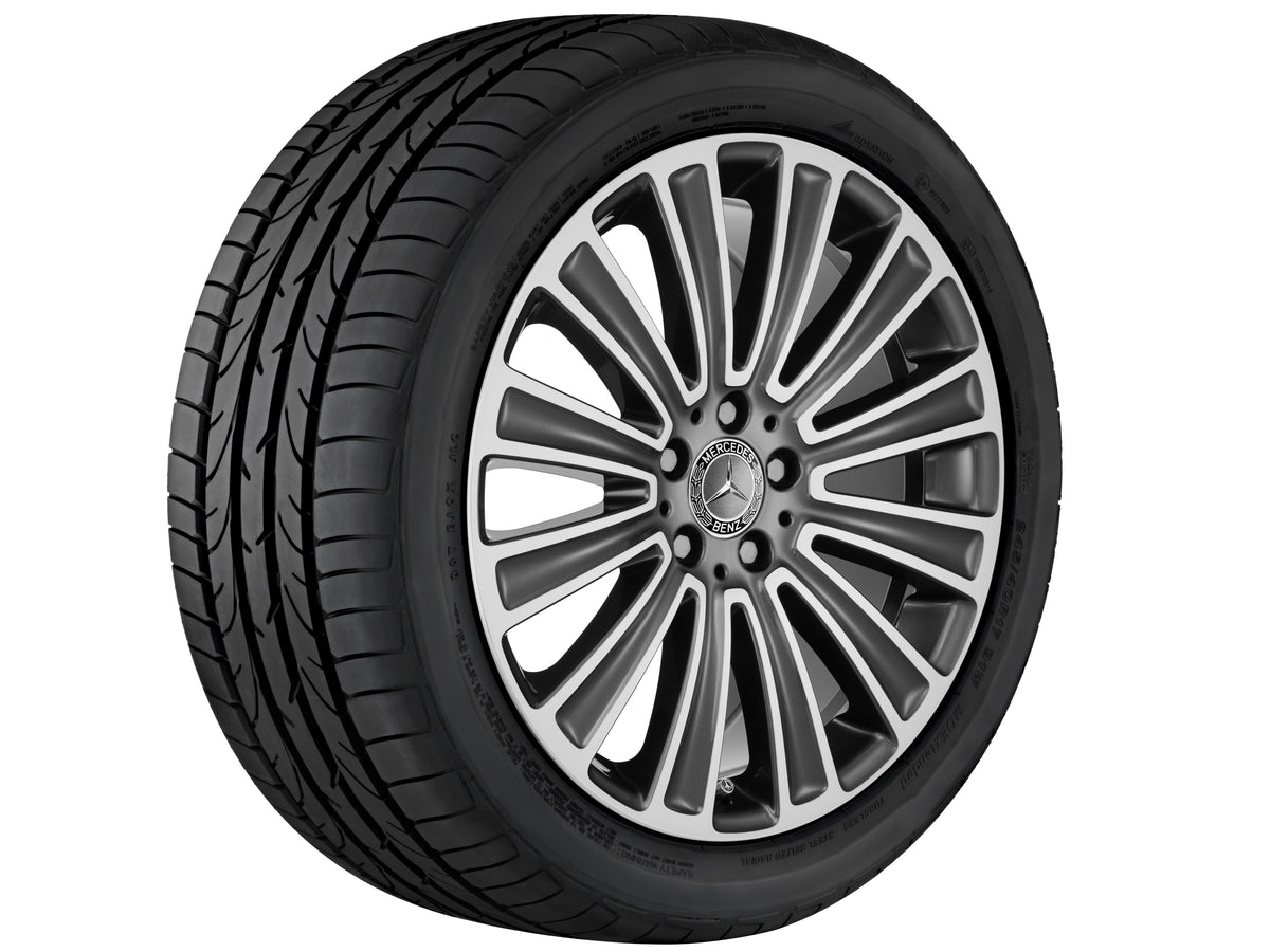 Mercedes-Benz 12-spoke fælg, high-sheen – A2534011100 19″ – originale fælge