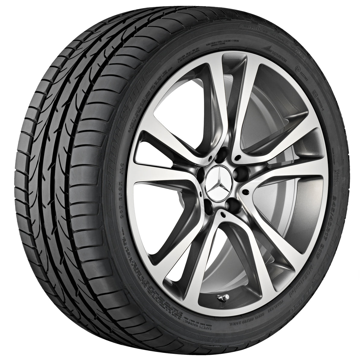 Mercedes-Benz 5-dobbelteger fælg, High-sheen finish – A2074011902 19″ – originale fælge