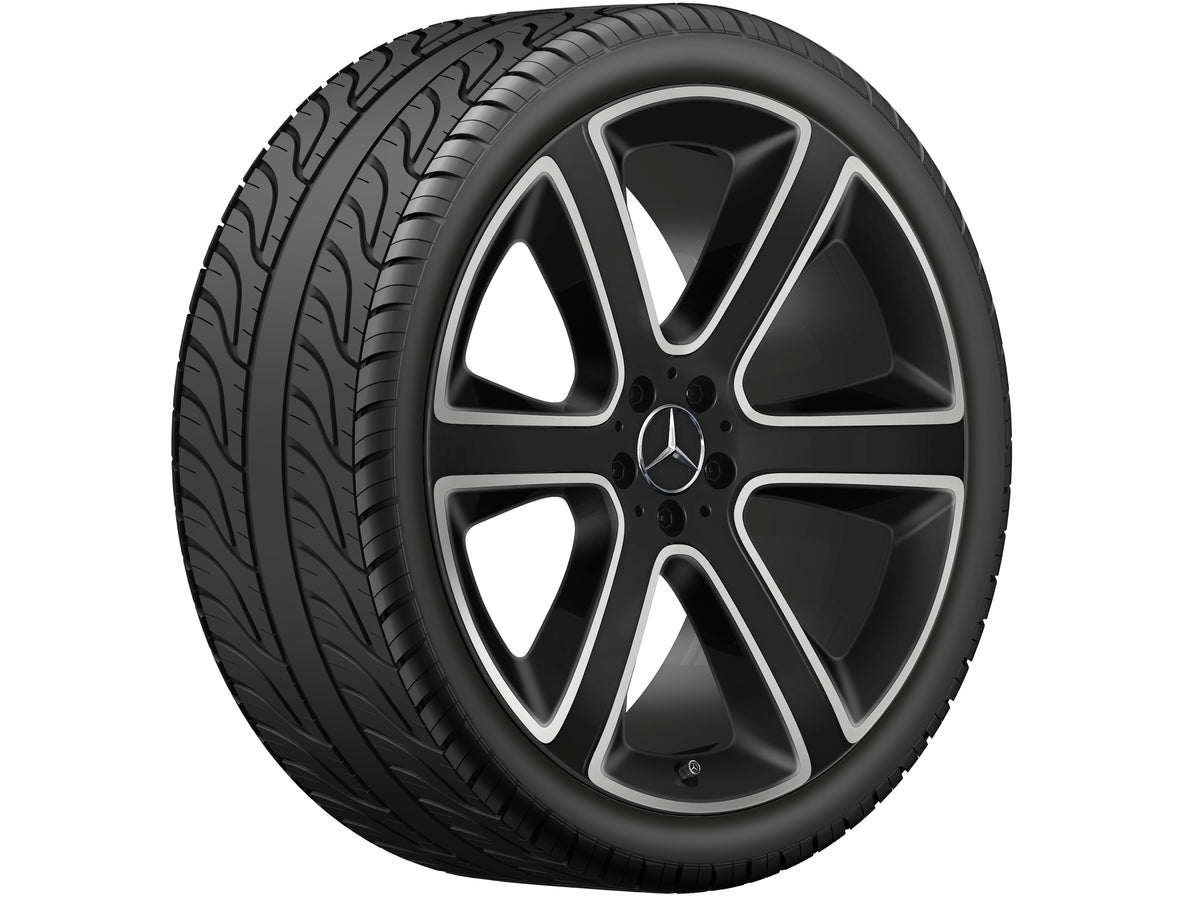 Mercedes-Benz 6-spoke fælg, High-sheen finish – A1674013100 22″ – originale fælge