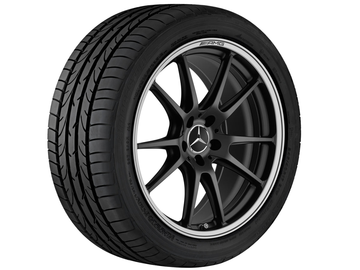 Mercedes-Benz AMG smedet fælg in 5-dobbelteger design, High-sheen rim flange – A2054017500 20″ – originale fælge