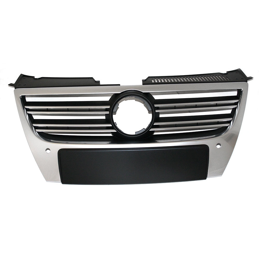 VW Passat B6 R-Line kølergrill med PDC-huller – 3C0853651Q3Q7