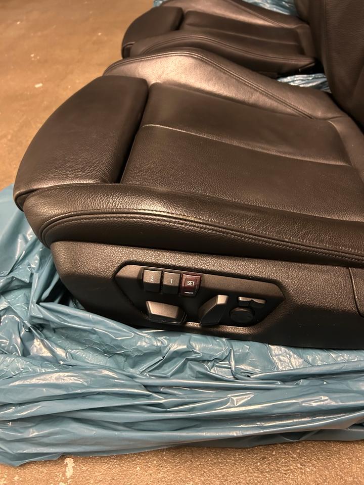 BMW F32 Coupé – sorte lædersportsæder for og bag med el, memory og sædevarme – foto 4 af 13