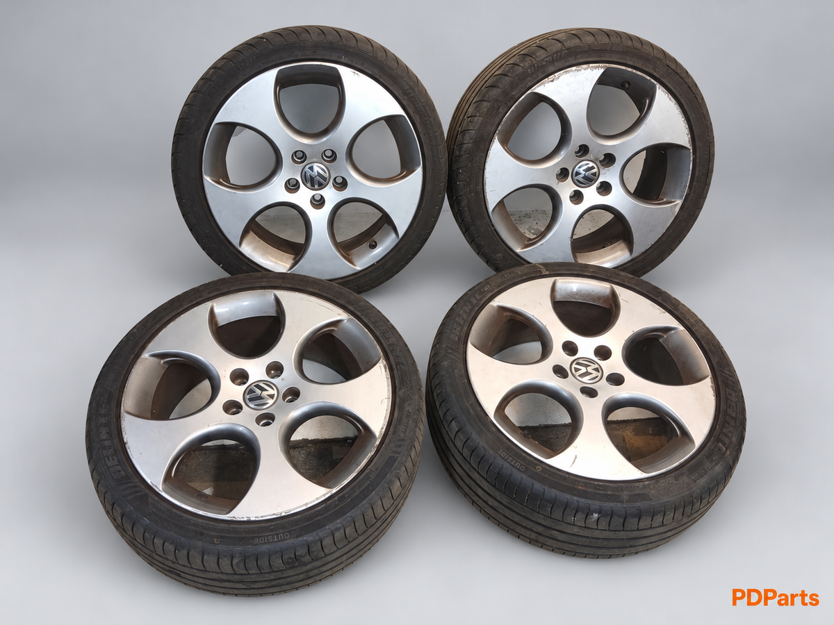 VW Detroit 18″ – 1K0601025AM – 4 originale brugte fælge