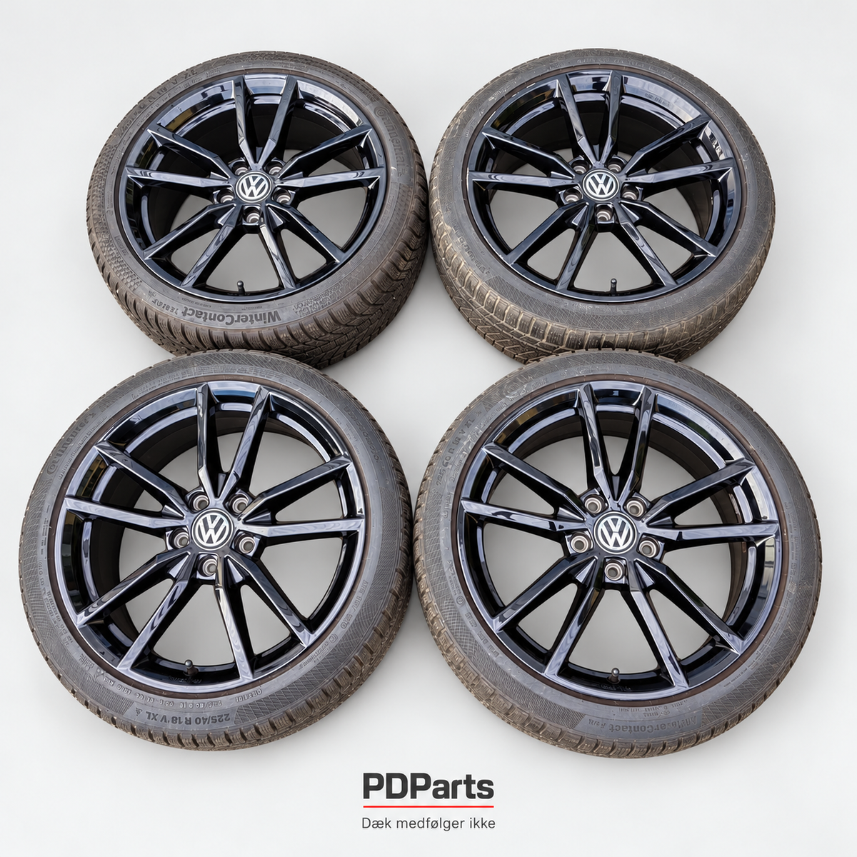 VW Pretoria 18″ – 5G0071498A – 4 sorte fælge uden dæk