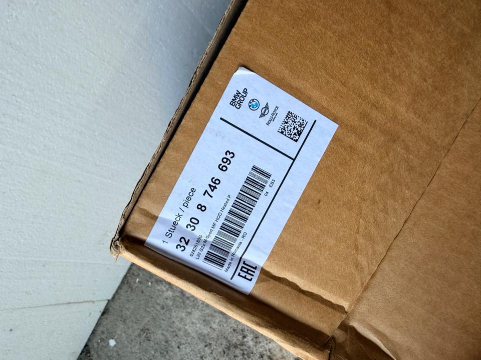 BMW G20/G21 – original læder-ratkrans 32308746693, uden airbag og knapper – foto 2