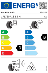 EU-dækmærke Falken Eurowinter HS01 175/60 R18