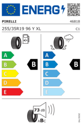 EU-dækmærke Pirelli Powergy 2 255/35 R19