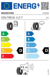 EU-dækmærke Nexen Roadian HTX RH5 255/70 R18