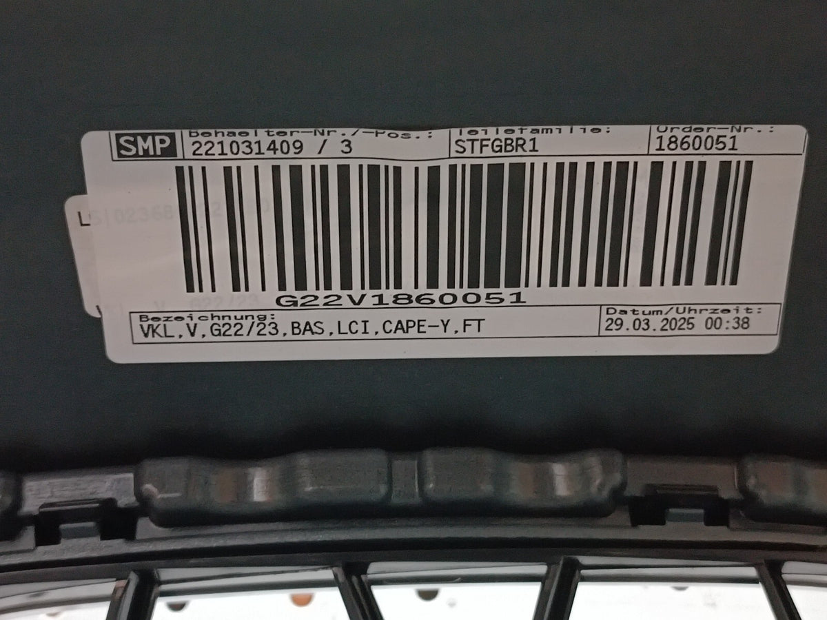 BMW G22/G23 LCI – Basis-forkofanger C5Y med grill, PDC/PMA, uden sensorer – foto 6