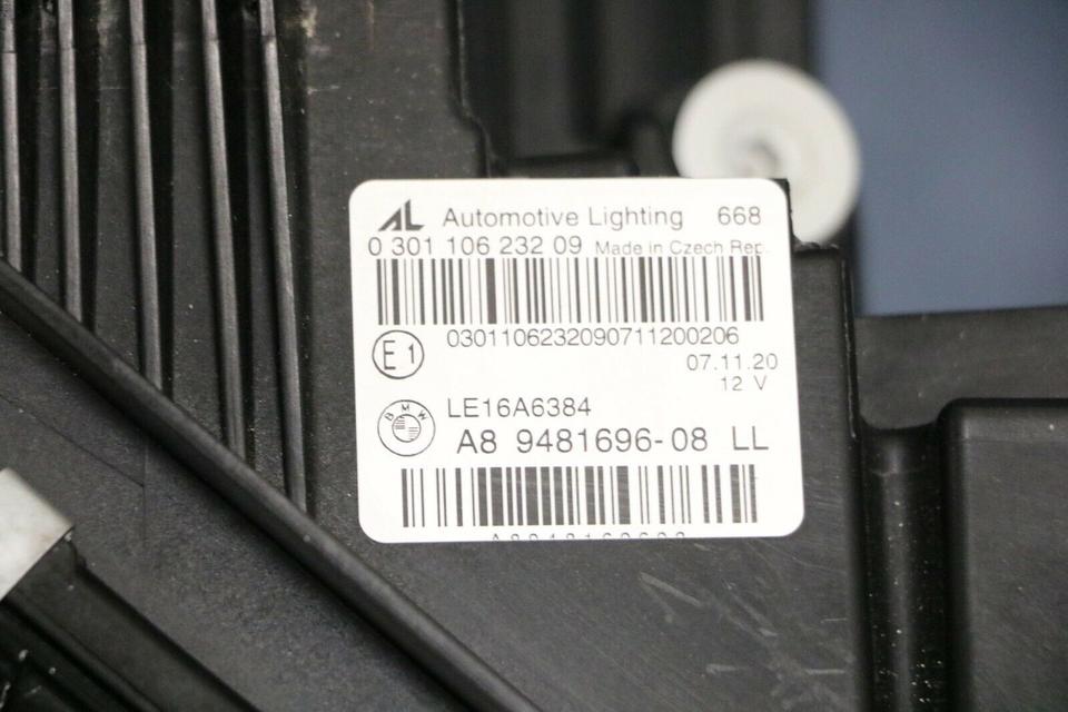 BMW G20/G21 før LCI – par LED-forlygter uden kurvelys, 9481695/9481696 LL – foto 6