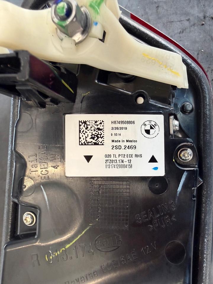 BMW G20/G21 før LCI – højre indre LED-baglygte 7495088 ECE – foto 3